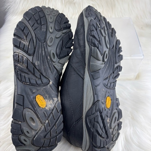 Merrell Black Slip-On Loafers with Elastic Goring - Picture 10 of 11